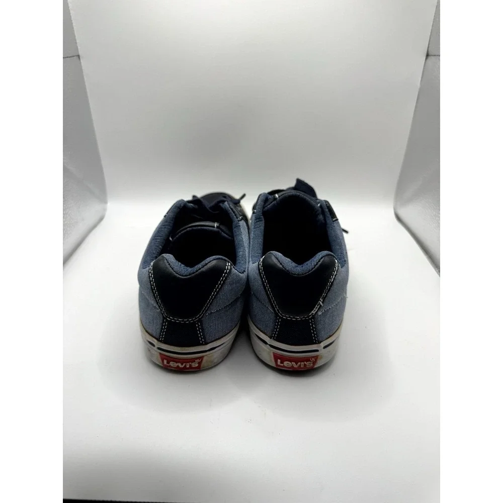 Levi's‎ Chambray 517435U80 Mens 8 Sneaker Navy Blue Low Top Lace Up Casual Shoes